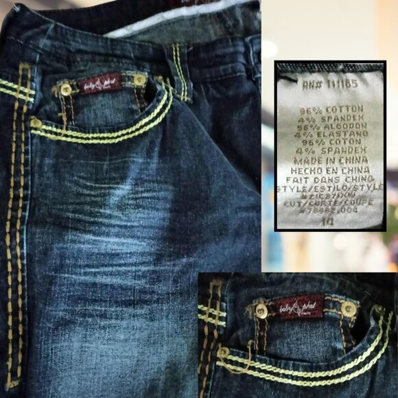 Classic Baby Phat Jeans Sz 14 - Picture 5 of 7